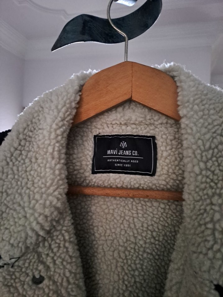 Mavi mont ceket - Görsel 5