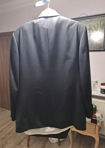 SARAR Düğmeli Siyah Erkek Ofis Takım Elbise - Görsel 2