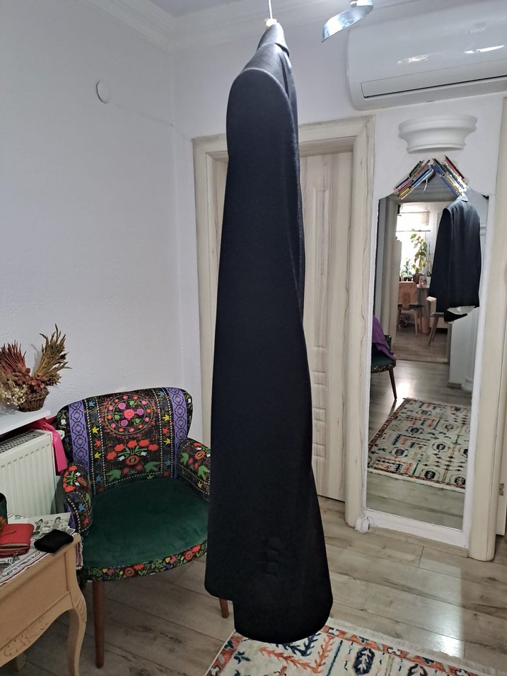 SARAR Düğmeli Siyah Erkek Ofis Takım Elbise - Görsel 4