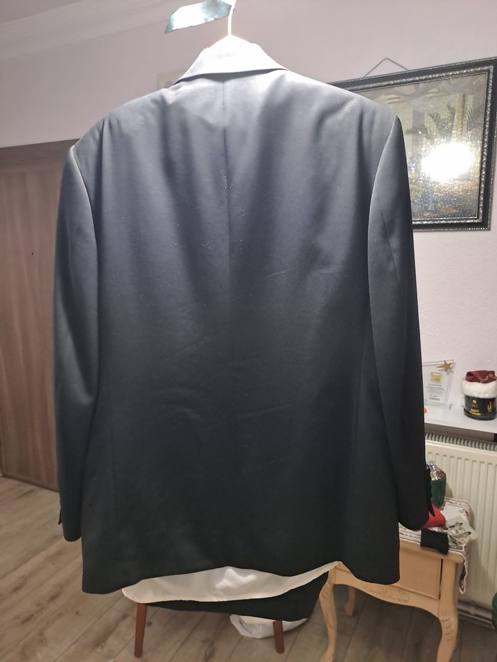 SARAR Düğmeli Siyah Erkek Ofis Takım Elbise - Görsel 2