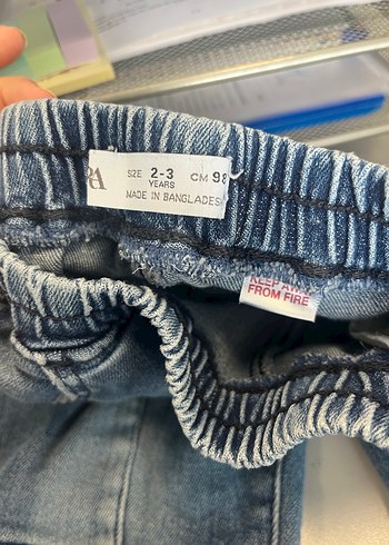Zara Zara Düğmeli Mavi Denim Kadın Jean