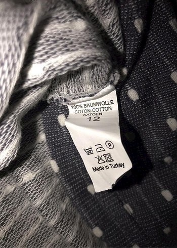 Gri Nakışlı Uzun Kollu Kadın Sabahlık - Görsel 3