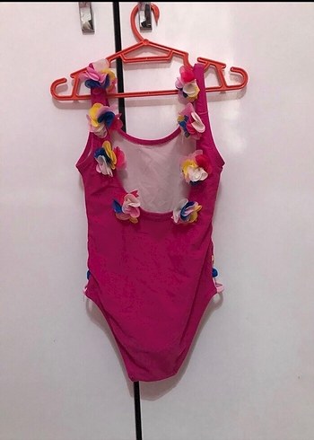 Pembe Askılı Bağlama Desenli Mayo - Görsel 2