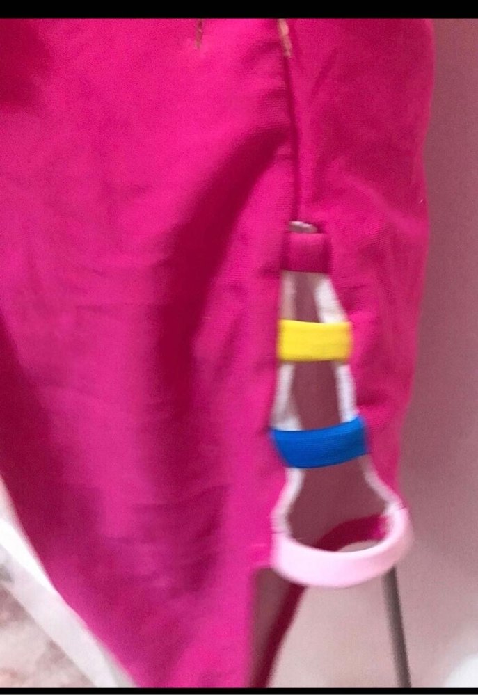 Pembe Askılı Bağlama Desenli Mayo - Görsel 3