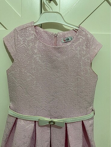 Çocuk pembe elbise - Görsel 2