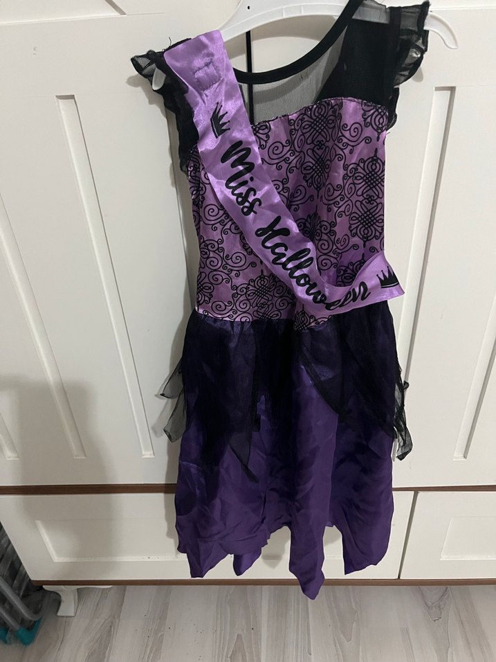 Mor Gotik Kız Çocuk Abiye Elbise - Görsel 2