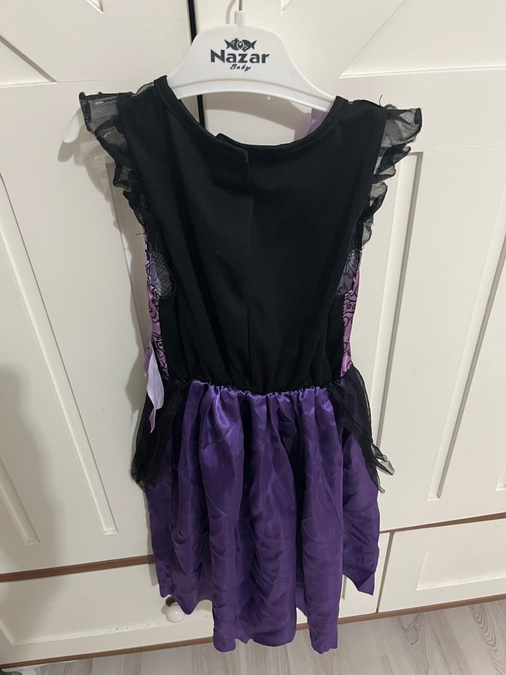 Mor Gotik Kız Çocuk Abiye Elbise - Görsel 4