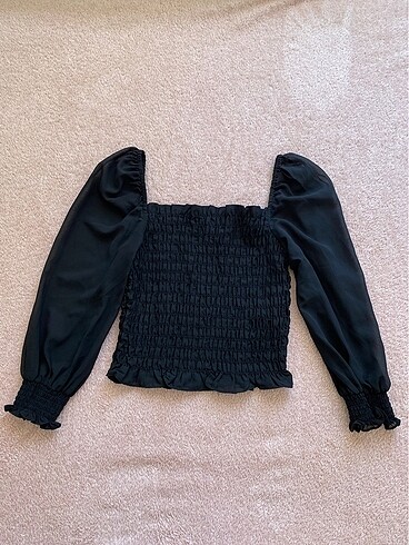 H&M Siyah Bluz