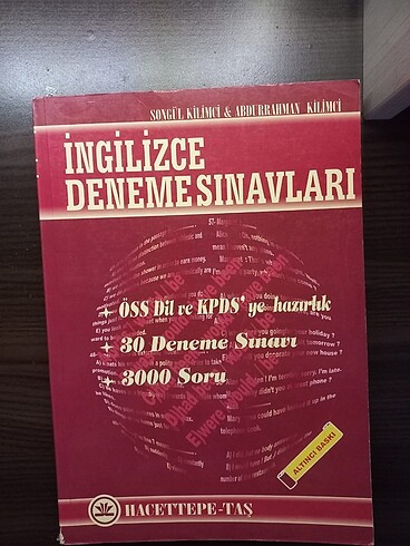 Hacettepe İngilizce Deneme Sınavı Kitabı