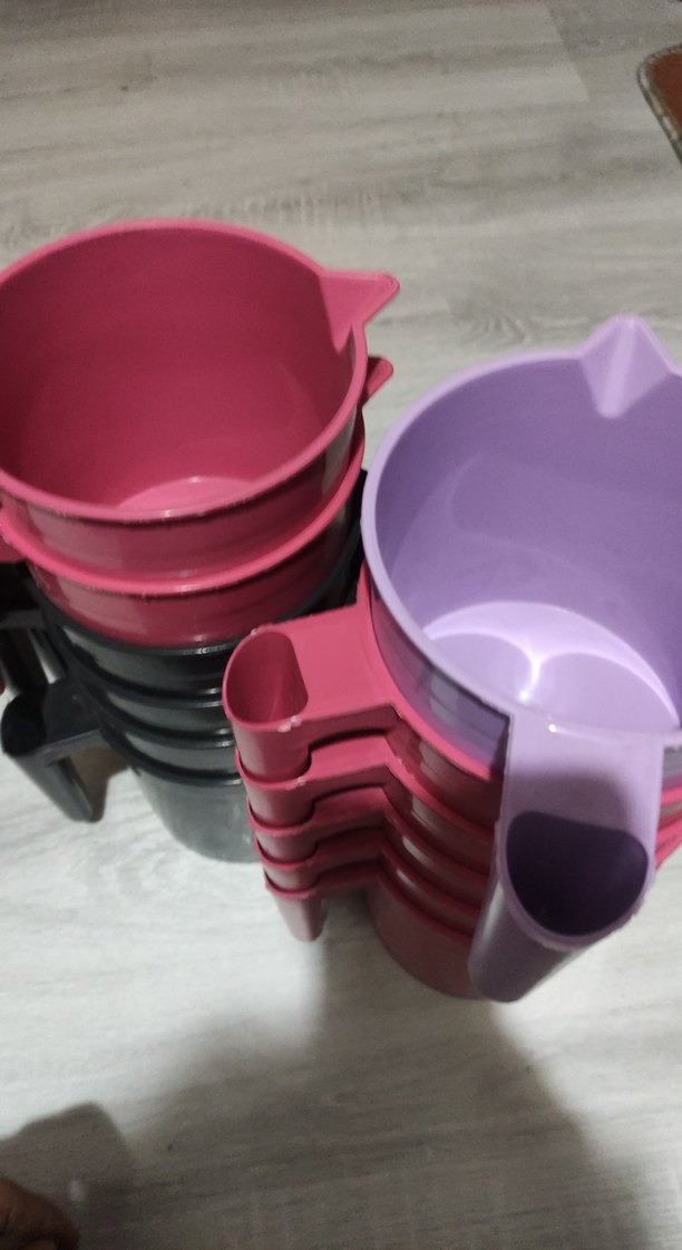 Koyu Pembe ve Siyah Plastik masraba Adet fiyatı - Görsel 3