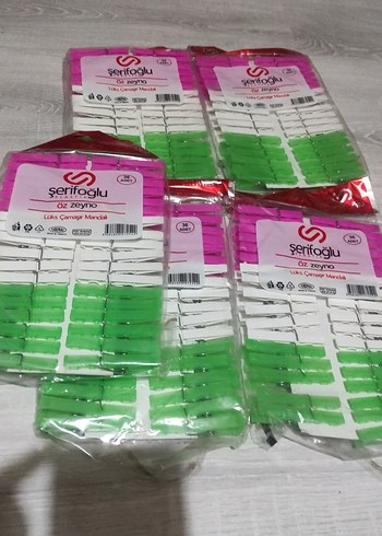 Şerifoğlu Çok Renkli Plastik Mandal Seti - Görsel 3