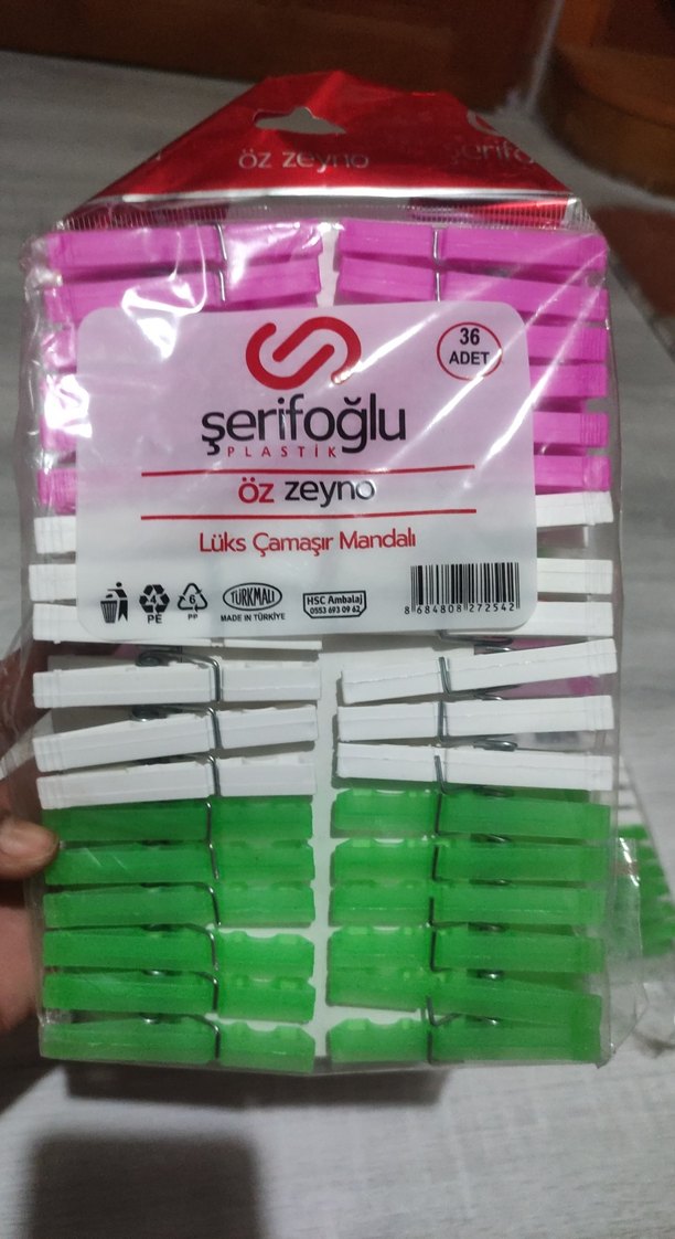 Şerifoğlu Çok Renkli Plastik Mandal Seti - Görsel 2