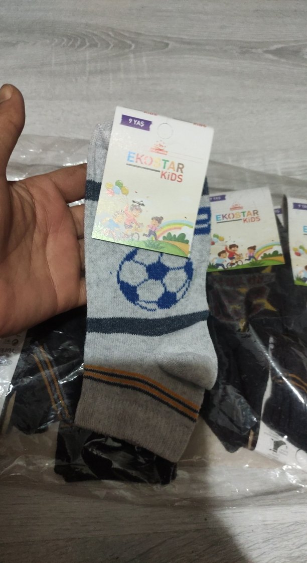 Baskılı Erkek Çorapları - Gri Tonlarda tanesi 20 tl - Görsel 2