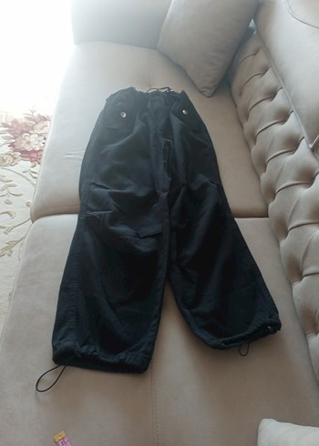 Siyah Salaş lastikli Pantolon