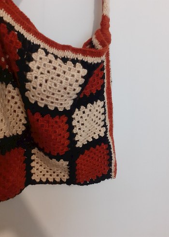 Örgü Bohem Kadın Çanta el emeği - Görsel 2