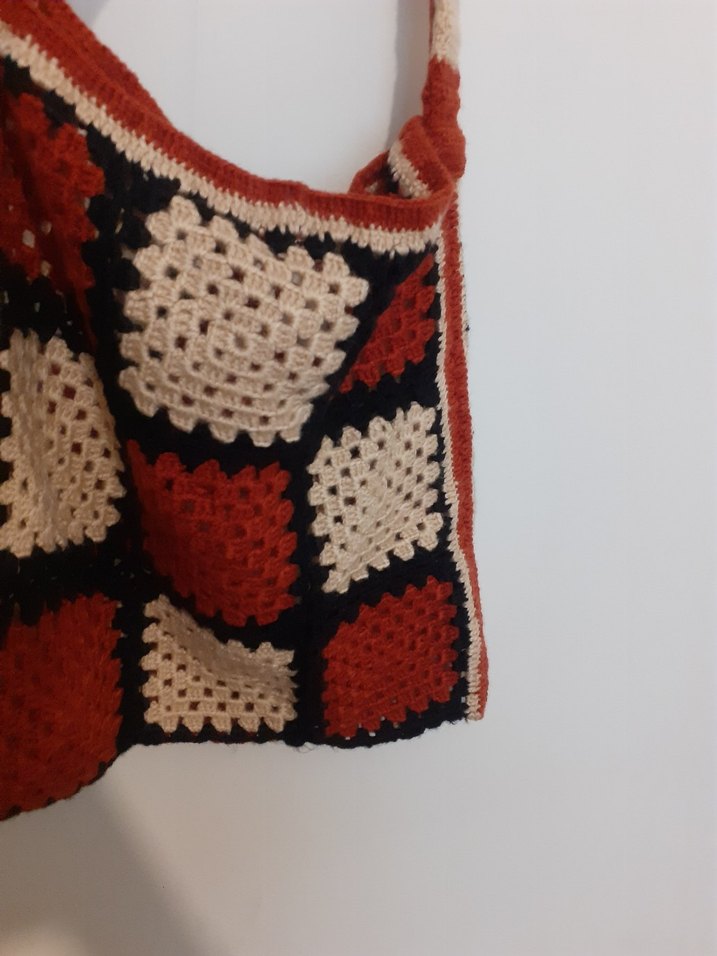 Örgü Bohem Kadın Çanta el emeği - Görsel 2