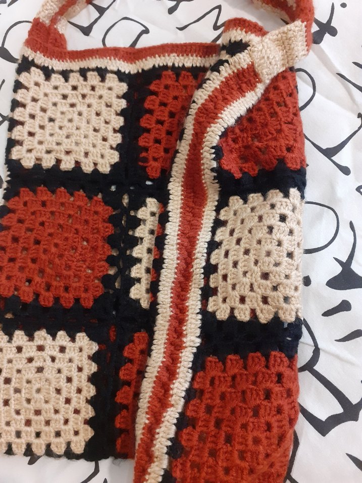 Örgü Bohem Kadın Çanta el emeği - Görsel 4