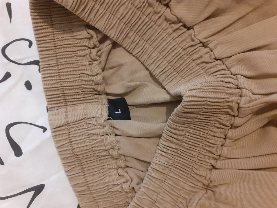 Bej Kadın Midi Kumaş Pantolon - Görsel 4