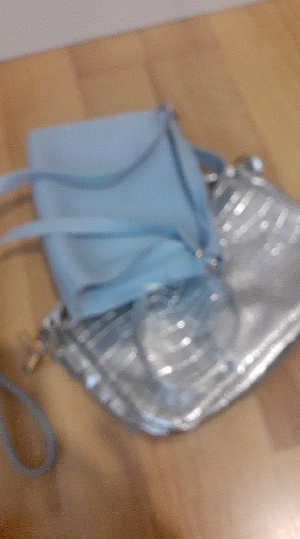 Minimalist Mavi Deri Kadın Çanta - Görsel 5