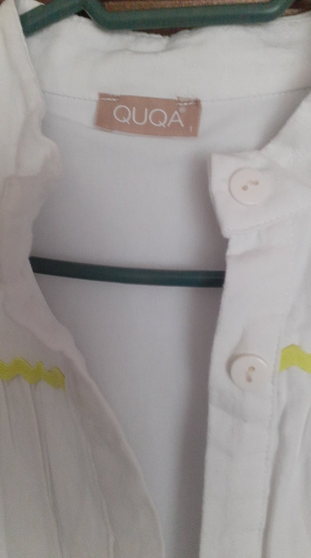 Pamuk Beyaz Uzun Bohem Elbise QUQA markası - Görsel 2