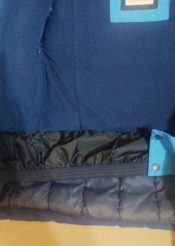 Erkek Çocuk Mavi Fermuarlı Streetwear Mont - Görsel 3