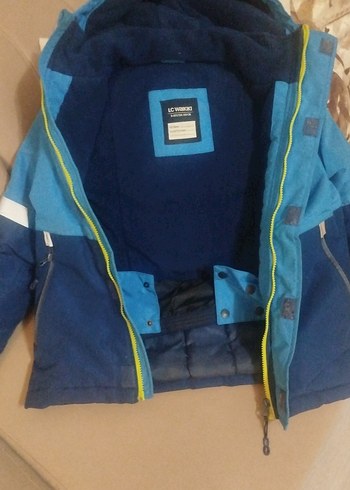 Erkek Çocuk Mavi Fermuarlı Streetwear Mont - Görsel 2