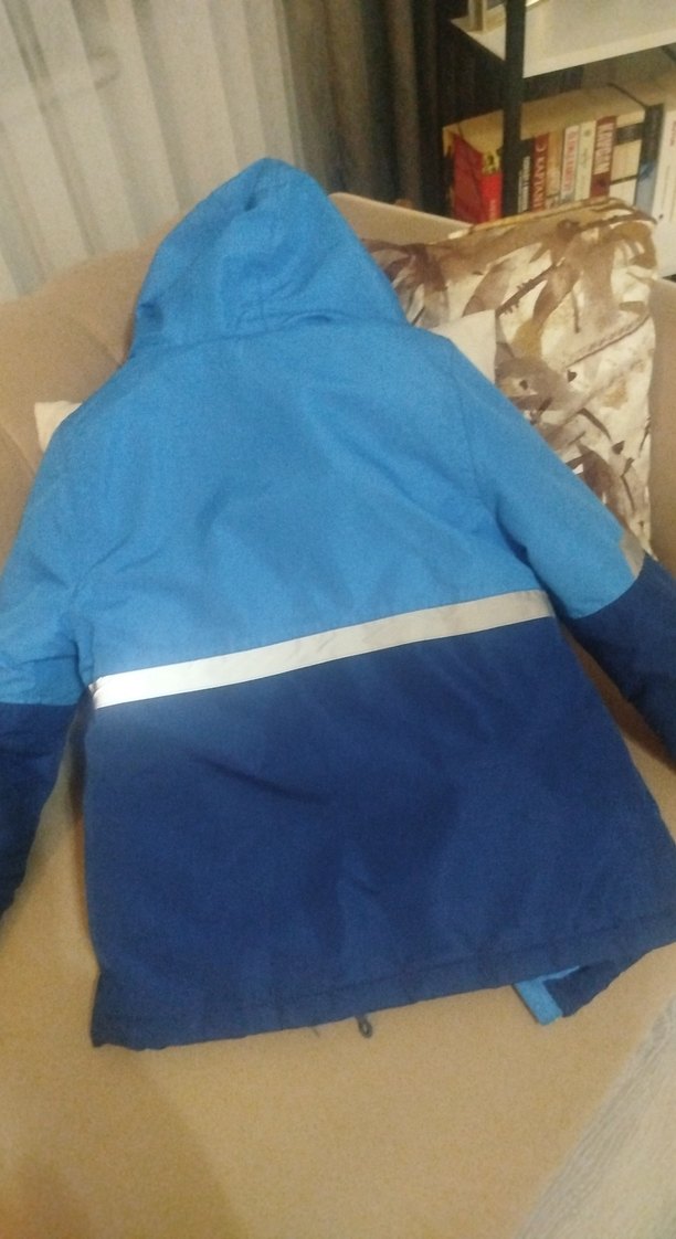 Erkek Çocuk Mavi Fermuarlı Streetwear Mont - Görsel 4