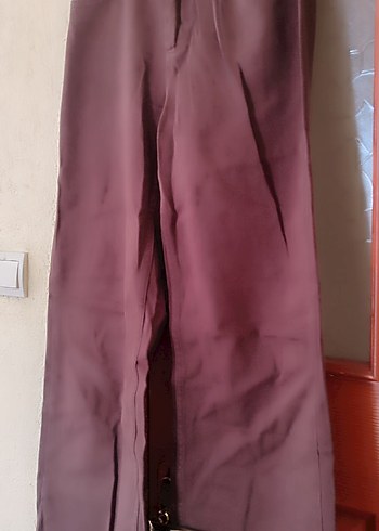 Diğer kahve Kadın Uzun Salaş Saten Pantolon