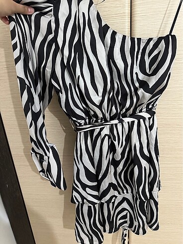 saten elbise addax - Görsel 6