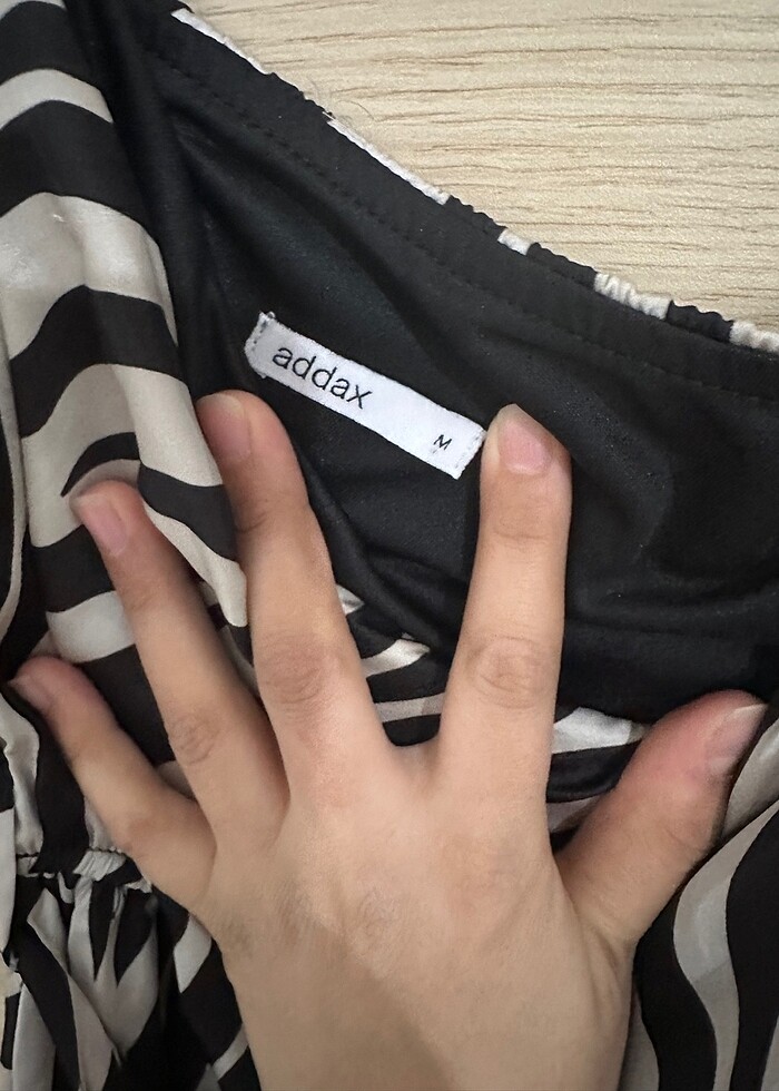 saten elbise addax - Görsel 5