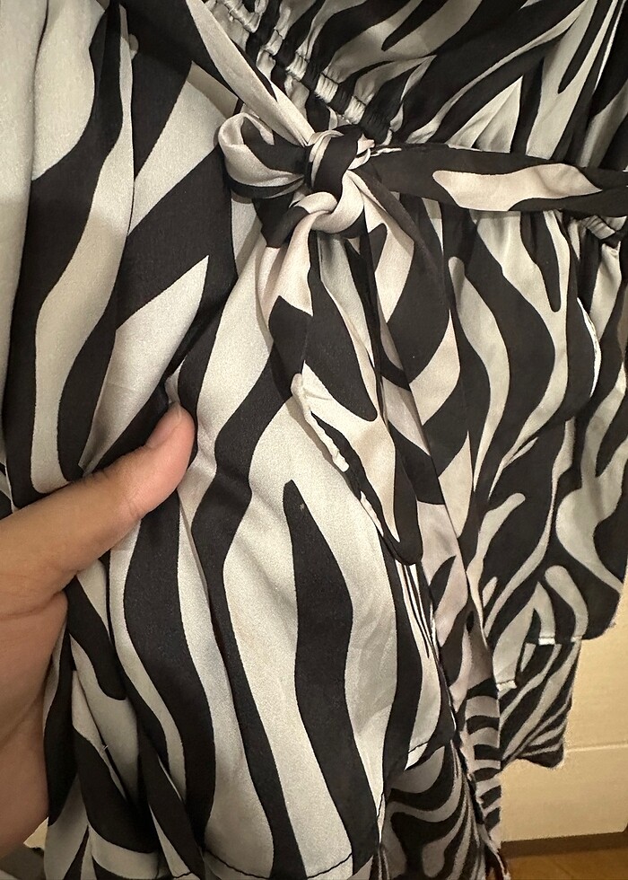 saten elbise addax - Görsel 3