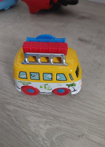  Beden Renkli Sarı Oyuncak Minibüs