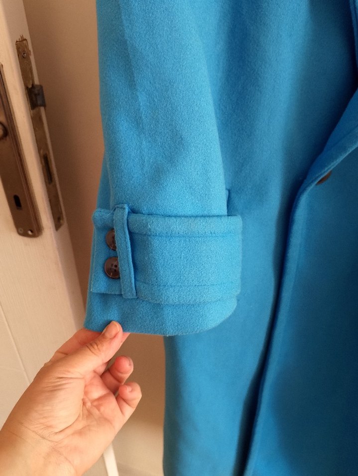 FAST PERRY Mavi uzun kaban - Görsel 4