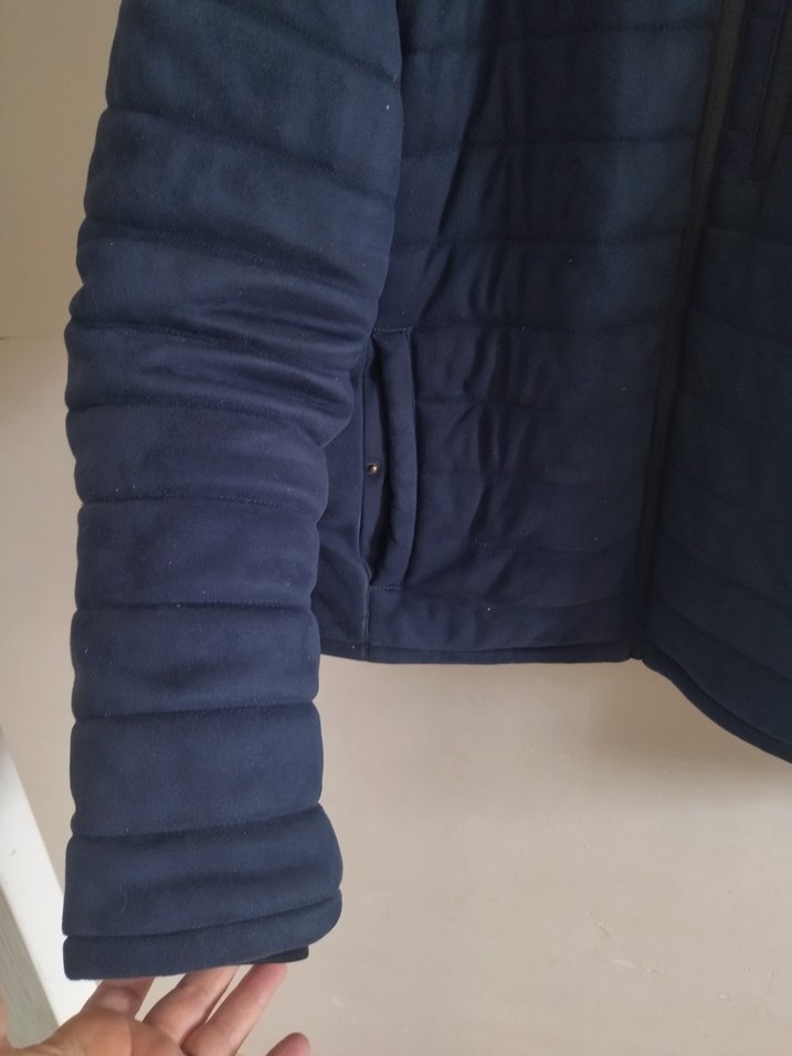 ZARA Erkek Lacivert Fermuarlı İnce Mont - Görsel 2