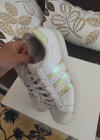 Adidas Beyaz Bağcıklı Kadın Spor Ayakkabı - Görsel 6