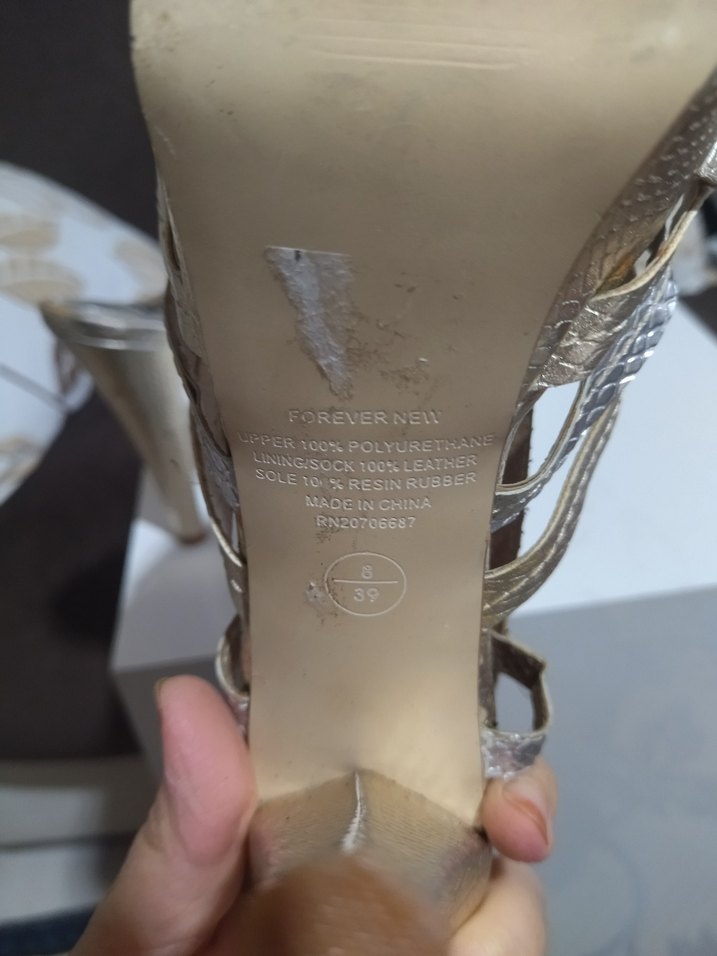 Altın Renkli Yılan Desenli Platform Topuklu Kadın Ayakkabı - Görsel 4