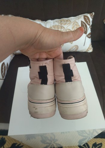 38 Beden pembe Renk ZARA Pembe Bağcıklı Kadın Spor Ayakkabı