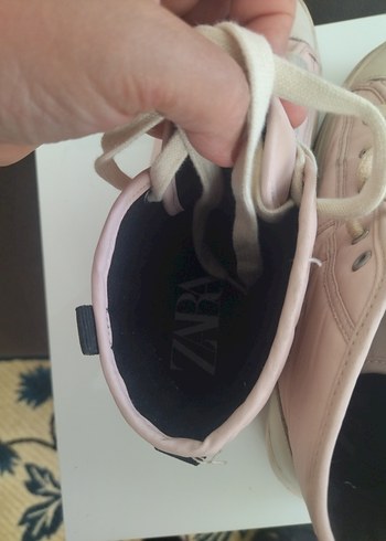 ZARA Pembe Bağcıklı Kadın Spor Ayakkabı - Görsel 6