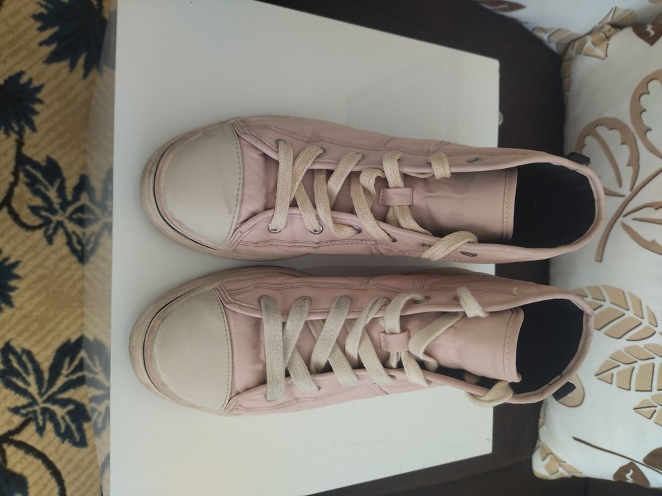 ZARA Pembe Bağcıklı Kadın Spor Ayakkabı - Görsel 2