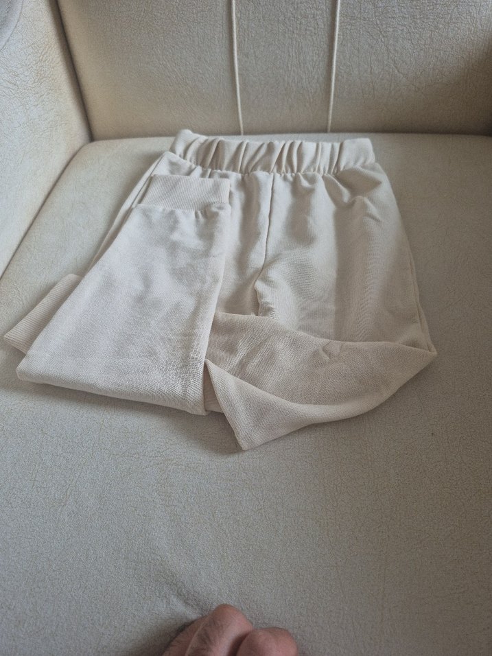 Bej Keten erkek eşofman - Görsel 4