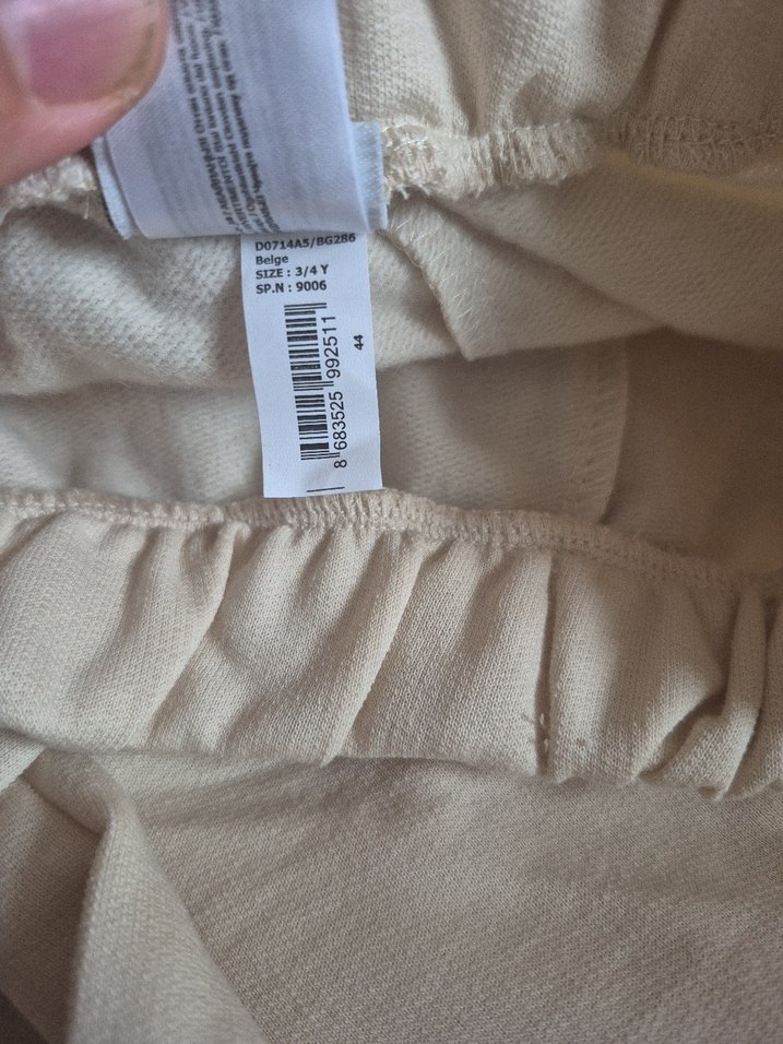 Bej Keten erkek eşofman - Görsel 2