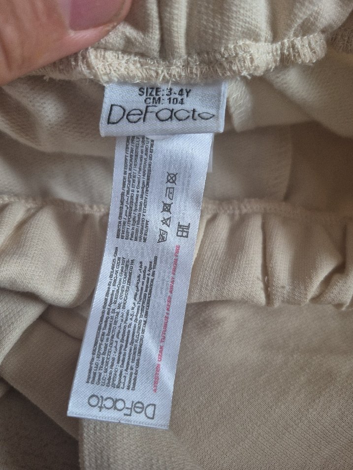 Bej Keten erkek eşofman - Görsel 3