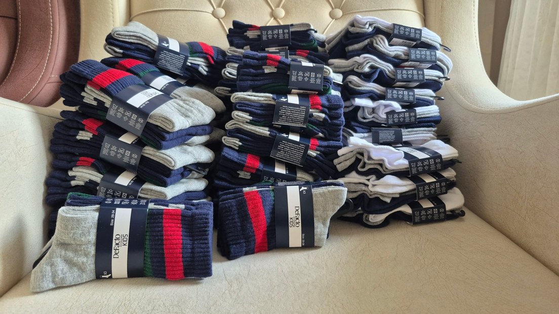 DeFacto Erkek Çocuk Çizgili Midi Çorap - Görsel 5