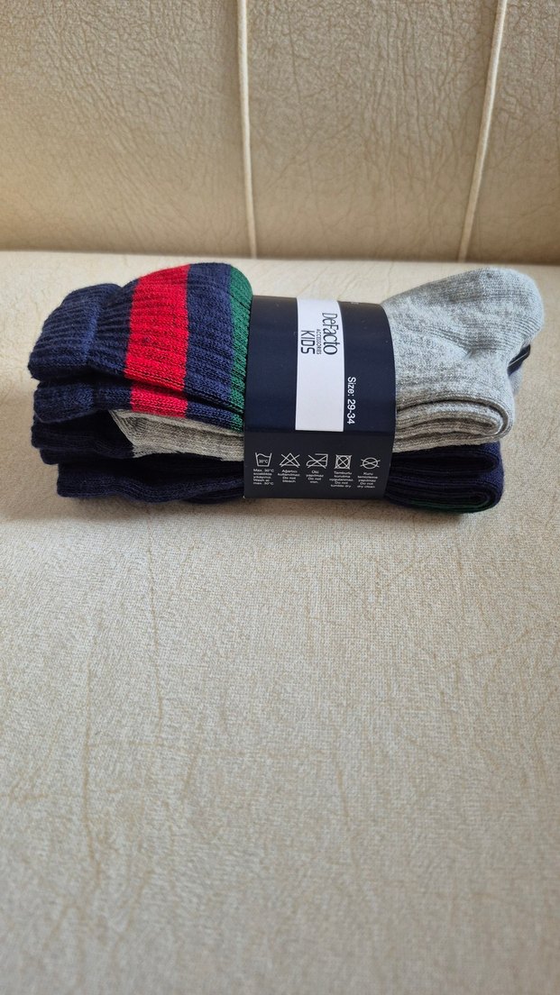 DeFacto Erkek Çocuk Çizgili Midi Çorap - Görsel 4