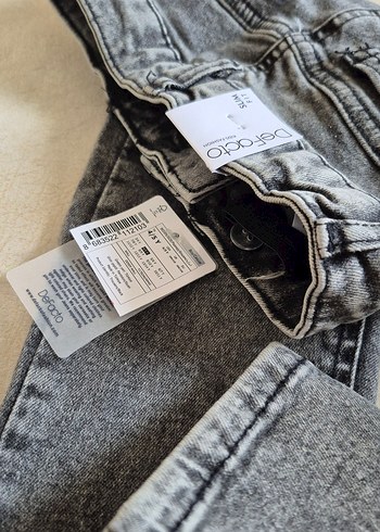 Gri Erkek Çocuk Denim Pantolon - Görsel 2