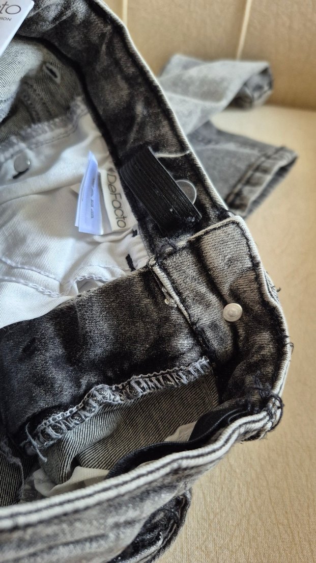 Gri Erkek Çocuk Denim Pantolon - Görsel 3