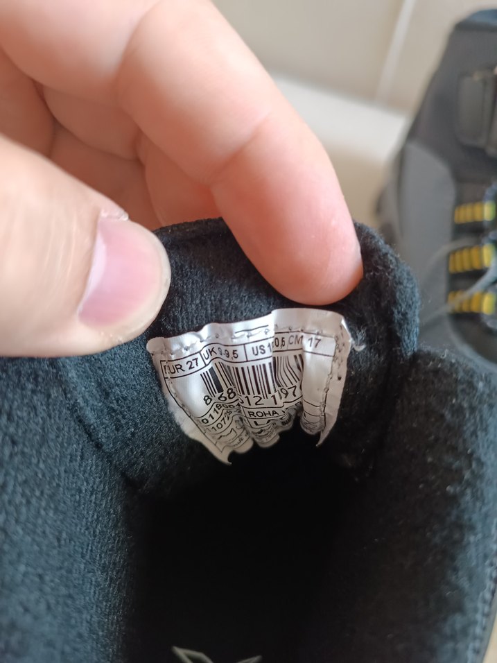 Gri Erkek Çocuk Spor Ayakkabı Velcro Bağcıklı - Görsel 2