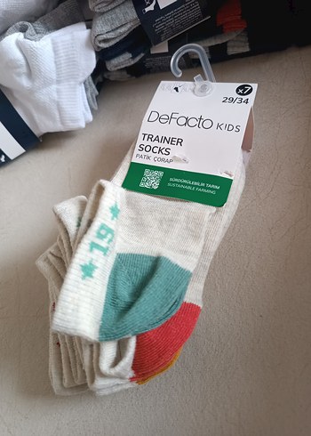 Erkek Çocuk Çok Renkli Desenli Çorap - Görsel 13