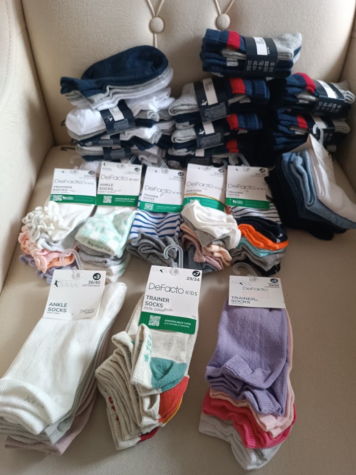 Erkek Çocuk Çok Renkli Desenli Çorap - Görsel 3