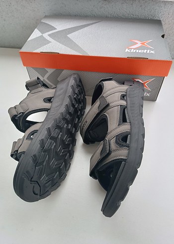 42 Beden Kinetix Gri Erkek Outdoor Sandalet